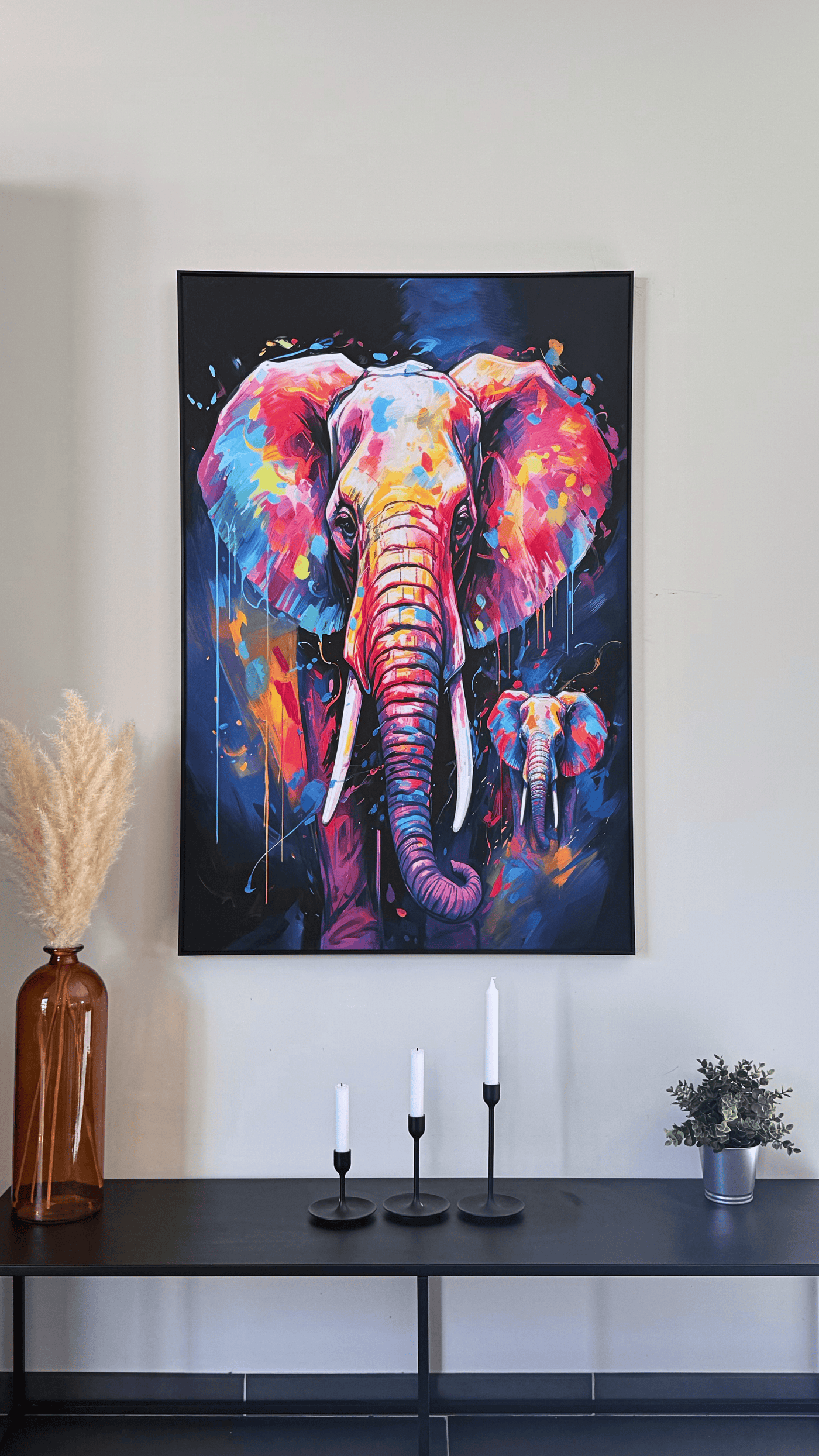 Elefante Cromatico – Stampa artistica su tela