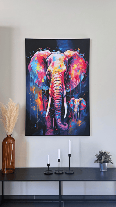 Elefante Cromatico – Stampa artistica su tela